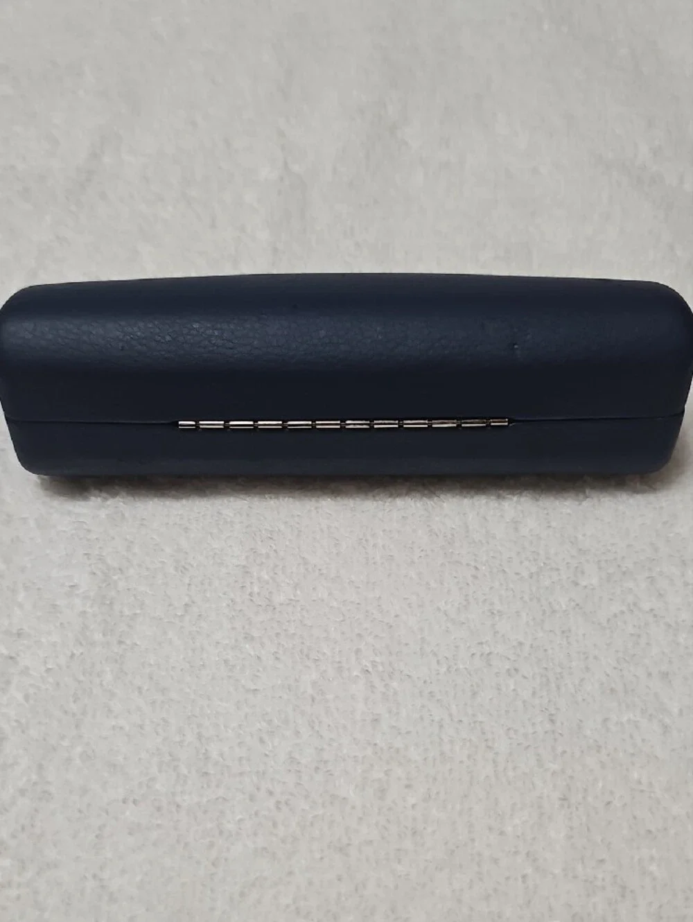 Cole Haan Navy and Cream Eyeglass Case